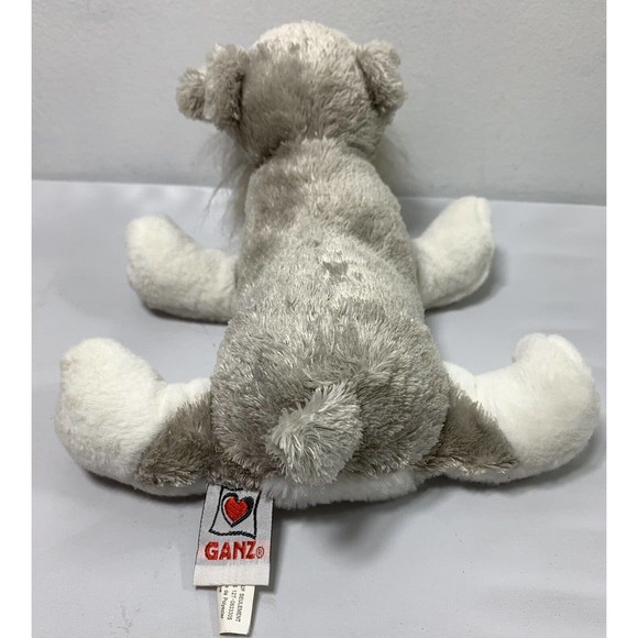Ganz Webkinz Schnauzer Plush Puppy Dog Gray White Stuffed Animal Toy No Code - Picture 3 of 11